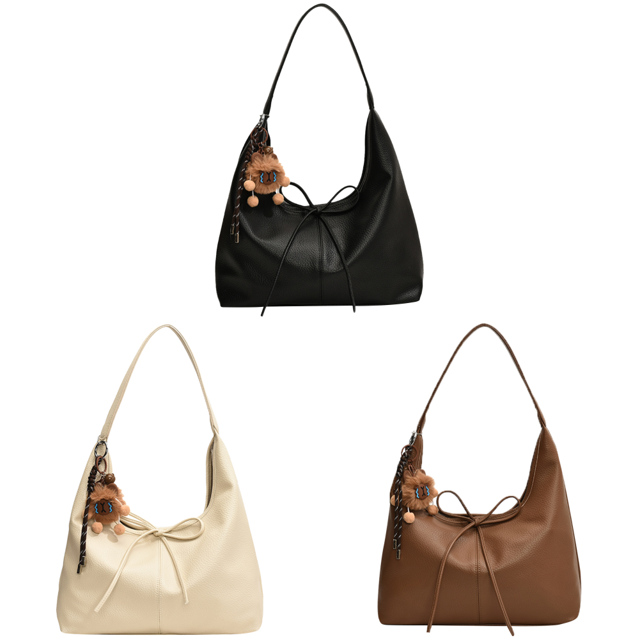 Bolso Hombro para Mujer Hobo Con Lazo Media Cuero PU Desplazamientos ()