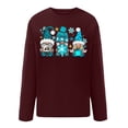 thumbnail image 5 of Aloohaidyvio Christmas Tops,Women Christmas Sweatshirt Round-Neck Long Sleeve Loosen Single Tops Pullover Blouse, 5 of 5