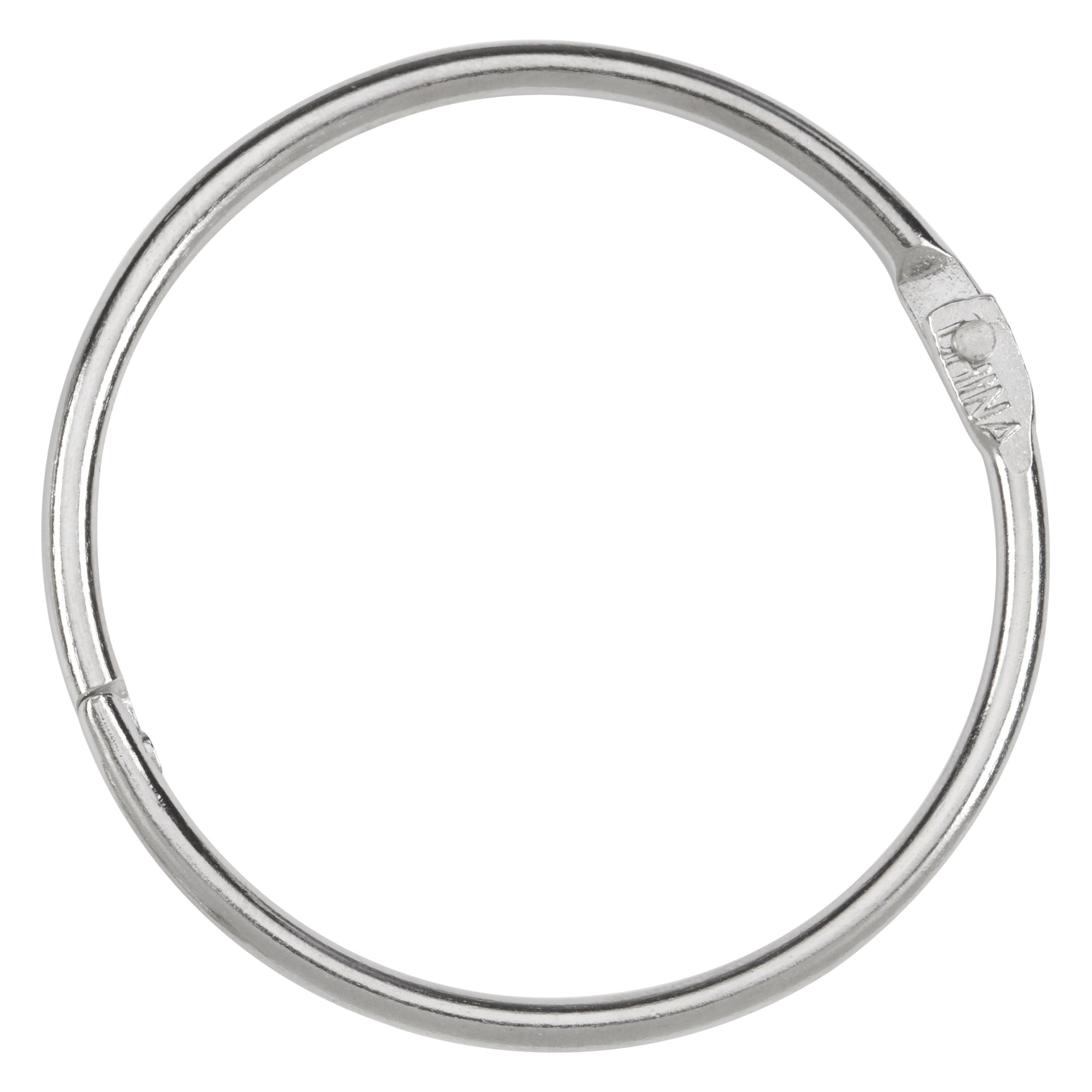 Silver 3/4 Inch Capacity ACCO Loose Leaf Binder Rings 100 Rings/Box 72201 