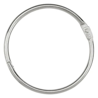 School Smart Nickel Plated Steel Loose Leaf Ring, 1-1/2 Inches, Pack of 100