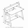 thumbnail image 5 of Furinno Simplistic 32-Inch Black Computer Desk, Small Office Desk, Rectangular Home Office Desk with Shelf, Gaming Desk for Home Office, Bedroom, Study Room, Black Espresso, 5 of 5