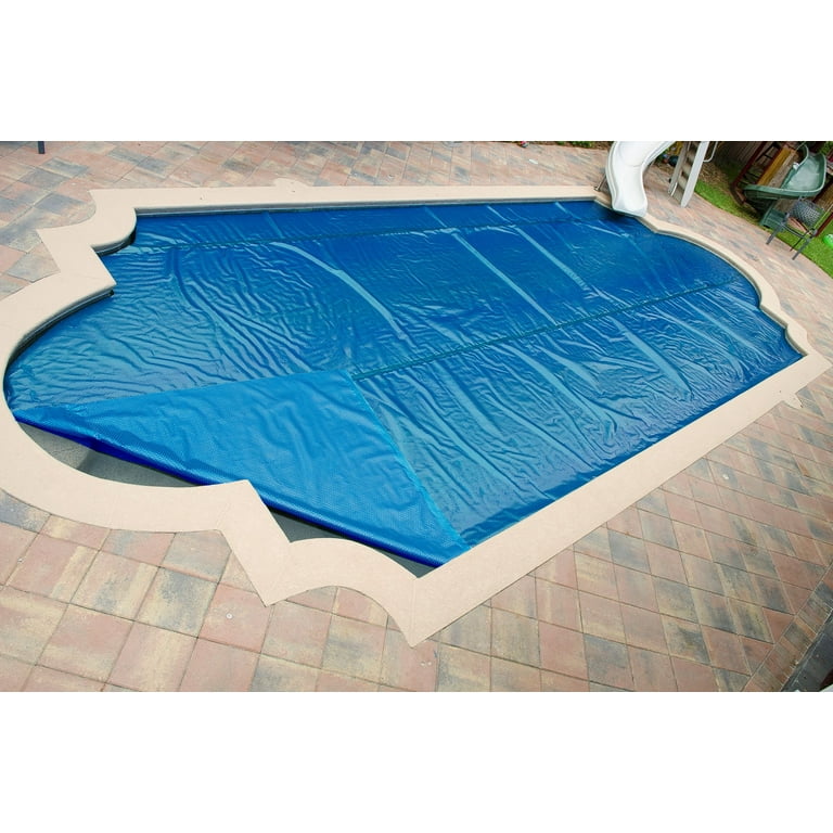 SunHeater Pool Solar Blanket - Trimmable Rectangular Pool Solar Cover, 12  Mil, 15' x 30' 