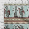 thumbnail image 1 of oneOone Silk Tabby Dusty Teal Green Fabric Women Block Sewing Craft Projects Fabric Prints By Yard 42 Inch Wide, 1 of 4