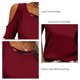 thumbnail image 4 of Mujeres Casual manga corta Top hombro frío camisa verano moda suelta blusa cómoda, 4 of 5