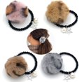 thumbnail image 2 of 4PCS Cheveux Cravate Mignon Léopard Imprimer Pompon Boule Ponytail Titulaire Corde à Cheveux pour les Femmes, 2 of 10