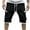 Black, variant on Lovskoo Athletic Shorts for Men Casual Solid Color Casual Drawstring Pockets Elastic Sports Shorts Black