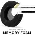 thumbnail image 4 of Brainwavz XL Large Velour Replacement Memory Foam Earpads - Suitable for Many Other Large Over The Ear Headphones -, 4 of 5