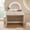 White + MDF + Rubber Wood + Tempered Glass + Rubberwood, variant on Luckynote 39"" Makeup Vanity Table with Mirror Touch Screen Lighted Mirror, Dressing Table with Drawer for Bedroom, White