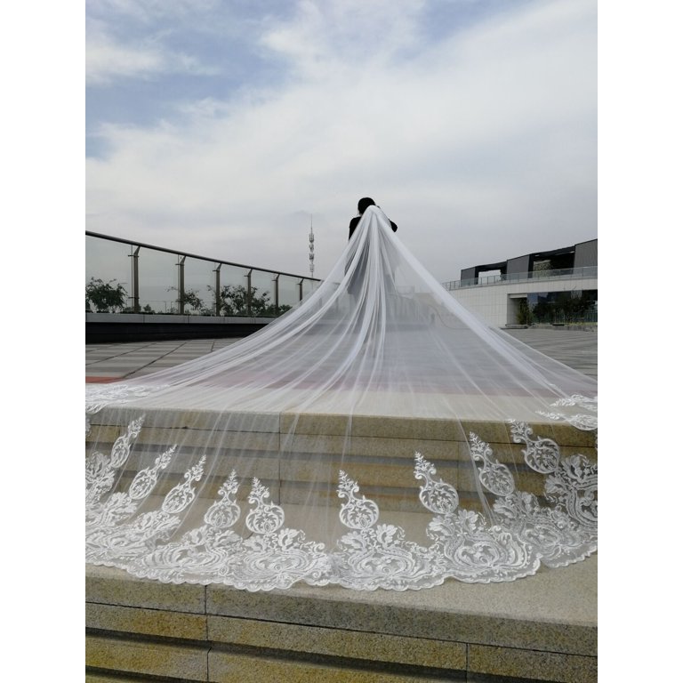 LOCO VEIL ロコヴェール 4個セット YAOLAN Romantic Long Wedding Veil Lace Applique Bridal Veil With
