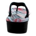 thumbnail image 5 of Aerosoft Cara Comfy Thong Strap Printed Footbed Flip Flop Sandals for Girls, 5 of 5
