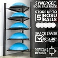 Synergee BOSU Ball Rack. Holds up to 5 BOSU Balls for Home, Commercial