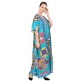 thumbnail image 5 of Miss Lavish London Kaftan Dress Summer Women's Caftans Long Maxi Style Dresses One Size [145-Teal], 5 of 6