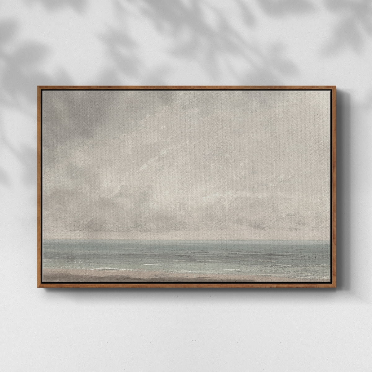 Vintage Landscape-CCCXLIII By Wexford Home Framed in Walnut Wood Gallery Wrapped Canvas 17 in. x 25 in.