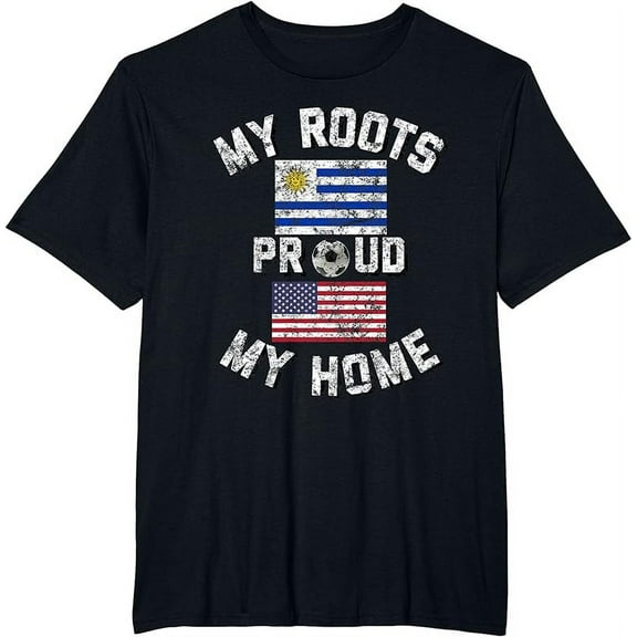 Uruguay Soccer My Roots My Home Vintage Flag Fan Shirt T-Shirt