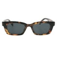 thumbnail image 2 of Womens Fashion Sunglasses Stylish Rectangular Frame UV 400 Tortoise, 2 of 4