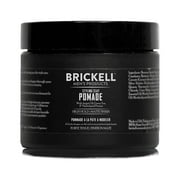 Brickell Men's Products Hair Styling Clay Pomade For Men, Natural & Organic with Strong Hold & Matte Finish, Product for Modern Hairstyles, 2 oz, Scented