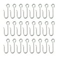 thumbnail image 1 of 60 Pcs Crochets de Rail de Rideau en Métal, Crochets de Rideau en Acier Inoxydable Crochets de Fil de Rideau en Métal en Forme de S, 1 of 4