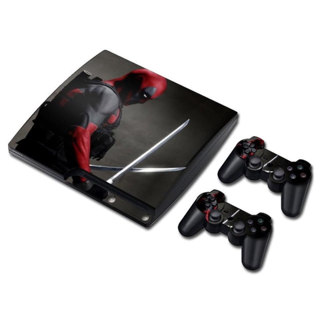 PS3 Slim Skin Pegatina Estampa PlayStation 3 Slim (Deadpool Espadas) MandaLibre PlayStation 3 Slim