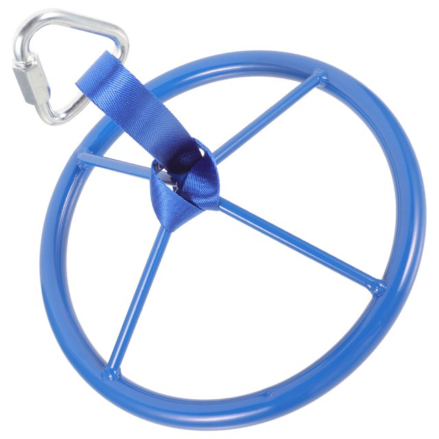 LOLIPPYY 1Pcs Round Hanging Rings for Kids Gymnastic Ring Exercise Travel 10.6X10.6X0.8in