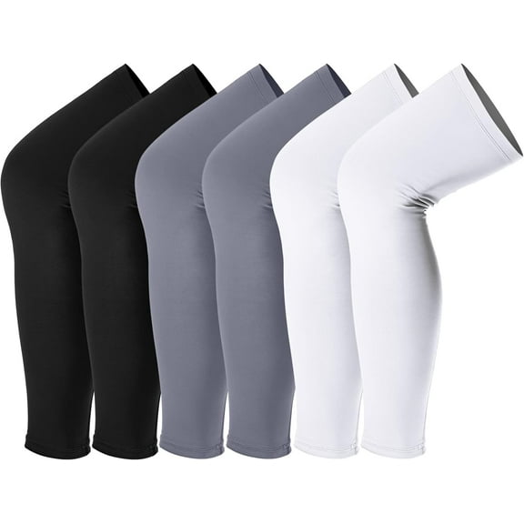2/4/6 Paris Leg Sleeves Compression Long Knee Sleeve UV Protect for Men Women Sport Basketball Football