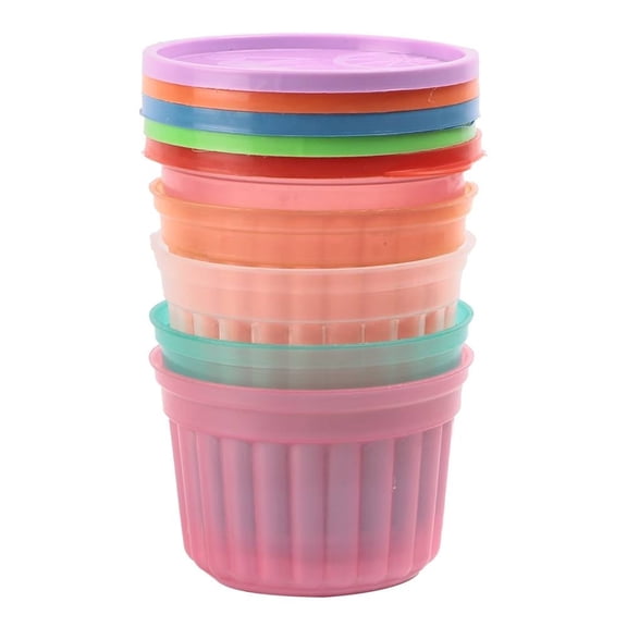 Moldes Prichos Gelatineros con Tapa Plástico Multicolor 5 Piezas