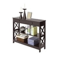 thumbnail image 3 of Pemberly Row Transitional Console Table with Drawer in Espresso Wood Finish, 3 of 7