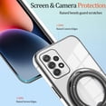 thumbnail image 6 of Compatible with Samsung Galaxy A23 5G Case with Magnetic Stand Clear,Phone Samsung A23 5G Case Silicone Transparent Support Wireless Charging Shockproof Luxury Protective Cover (Black), 6 of 14