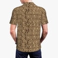 thumbnail image 2 of Polo Shirts for Men, Leopard print brown Cuteness Casual Mens Polo Shirts Short Sleeve Button Down Classic Mens Golf Polo Shirts, 2 of 7
