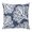 Navy, Indigo, White, variant on Throw Pillow Covers, Lake Blue Coral Coastal 24x24 Pillow Covers for Couch/Sofa/Bed, Summer Beach Nautical Ocean Decorative Square Linen Cushion Pillowcase for Home Decor