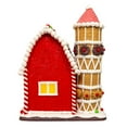thumbnail image 3 of Kurt Adler 12-Inch Battery Operated LED Gingerbread Barn, 3 of 7