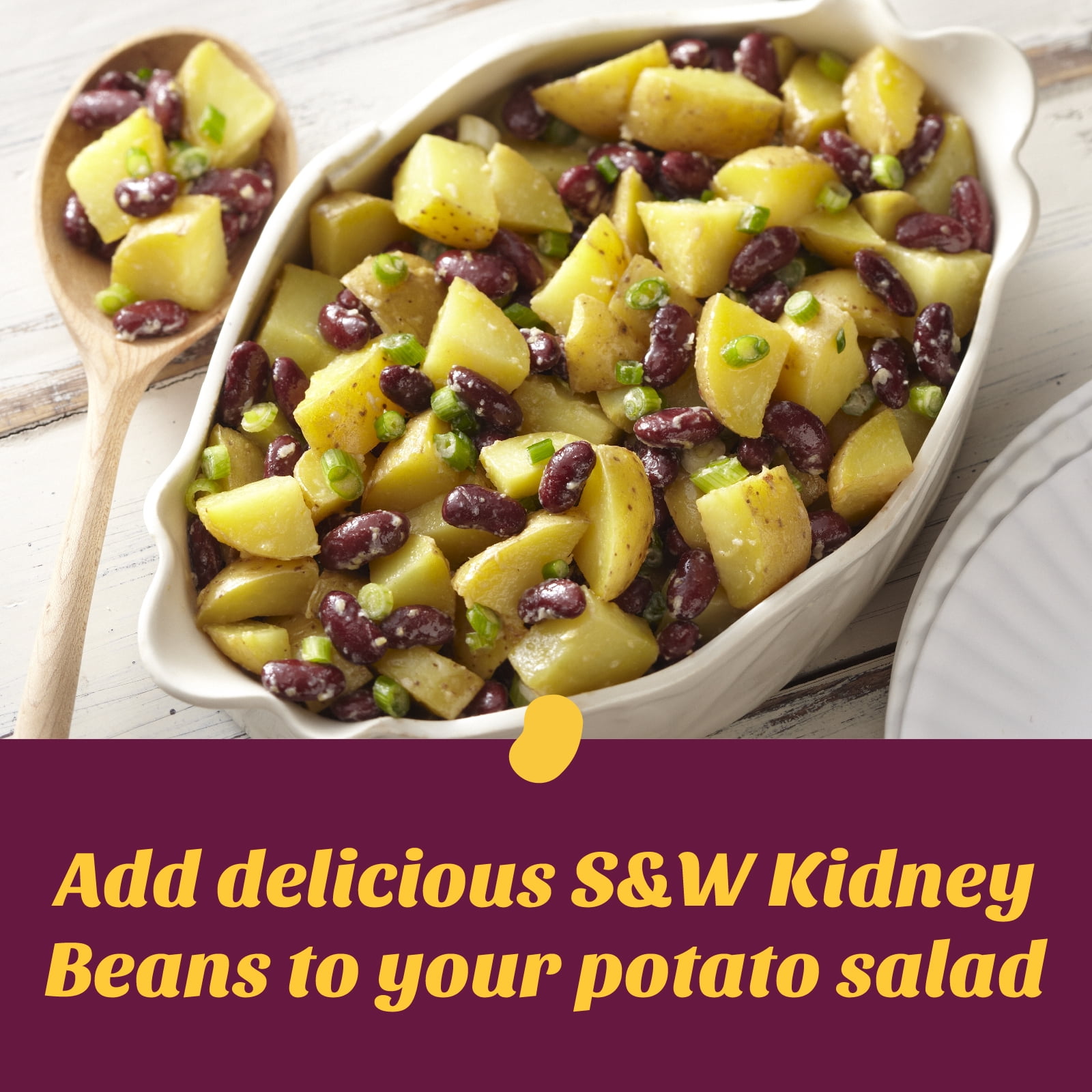 (8 pack) S&W Kidney Beans - Low Sodium - 15.5 oz. Can