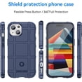 thumbnail image 2 of for Apple iPhone 15 Case for Man, Heavy Duty Shockproof Phone Case Support Wireless Charging Cover for iPhone 15 HD Blue, 2 of 16