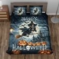 thumbnail image 2 of Happy Halloween Basset Hound Witch Pumpkins Bats Quilt Bedding Set Bassets Dog Breed Lovers Gifts Idea 1 Blanket Bed Cover 2 Pillowcases - 13012, 2 of 5