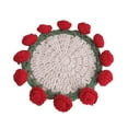 thumbnail image 3 of DOLITY Dessous de Verre en Crochet Compact pour Comptoir Café Rouge, 3 of 9