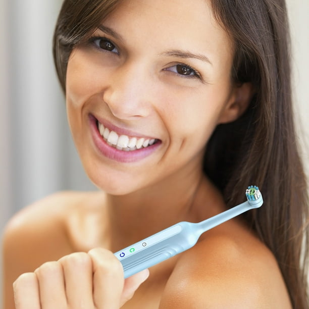 Fiudx Cepillo de Dientes Rotatorio, Limpiador Dental Todo En Uno, Vibración de Limpieza Profunda, Funcionamiento Seguro E Indoloro, Rutina Diaria de Higiene Bucal, Uso Doméstico para Adultos, Carga P