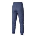 thumbnail image 4 of Men's Casual Cargo Joggers Pants Stretch Elastic Waist Drawstring Tapered Work Pants with Multi Pockets, 4 of 6
