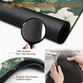 thumbnail image 2 of Coffee Mat for Countertops, Floral Painting Green Dish Drying Mat 2 Pcs for Kitchen Coffee Bar Accessories, Coffee Maker Espresso Machine Dish Rack Hide Stain Rubber Backed 12x19in, 2 of 6
