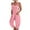 O-Pink, variant on 2025 Women's Jumpsuit Women Solid Ruffle Lace Olive Jumpsuit Sleeveless Lace Up Jumpsuit Satin Jumpsuit Long Sleeve Medium Length Straight Trousers Jumpsuit Short