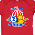 thumbnail image 4 of Inktastic Its My Birthday Circus Tent with Lion 2 years old Boys or Girls Baby Bodysuit, 4 of 5