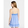 thumbnail image 3 of No Boundaries Tiered Babydoll Mini Dress, Women's XXS-XXL, 3 of 5