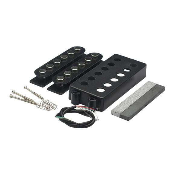 BELOVING 6 String Bass Pickup DIY Kit Pickup Double Coil Electric Bass Instrument DIY
