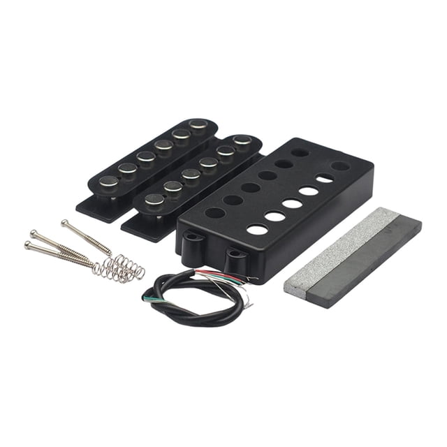 BELOVING 6 String Bass Pickup DIY Kit Pickup Double Coil Electric Bass Instrument DIY