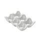 thumbnail image 2 of Soporte para bandeja de huevos con 6 agujeros, capacidad para 6 huevos frescos, organizador antideslizante para huevos, celosía de almacenamiento para Blanco BLESIY Soporte para bandeja de huevos, 2 of 8