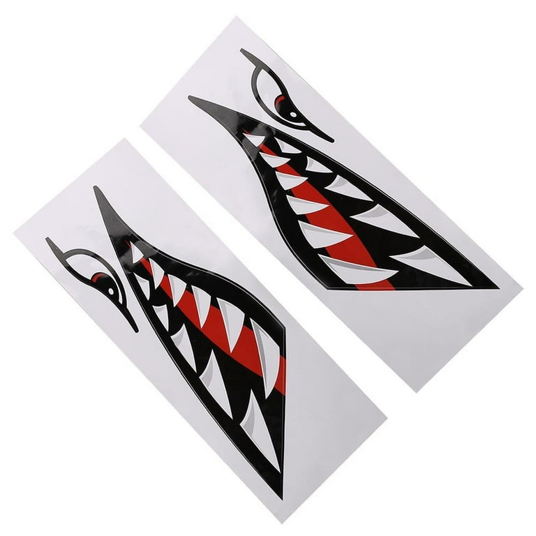 Shark Teeth And Jaws Sticker Funny Car And Truck Decal Eps 10 Vector Image  Graphic Stock Illustration - Download Image Now - iStock