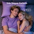 thumbnail image 3 of Flat Sleep Mini Invisible Earbuds Wireless Bluetooth, Mini Invisible Discreet Wireless Earbuds for Side Sleepers，Low Profile Smallest Discreet Hidden Earbuds Headphones for Work 2-Pack, 3 of 7