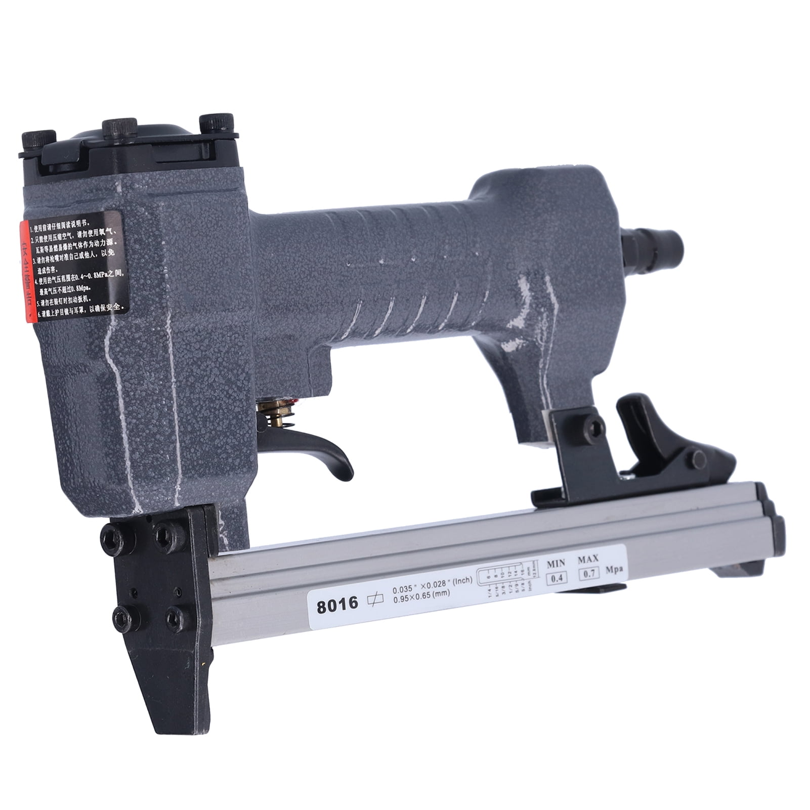 Yajisi Professional Air Nailer Pneumatic Concrete Nails Stapler, 6-16 mm (0.24-0.63 in) Heavy Duty Nailing Device for Woodworking and Home Improvement Projects