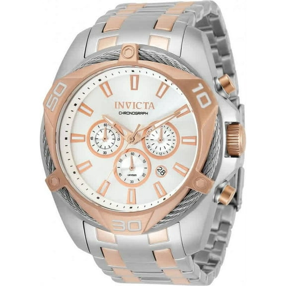 Invicta Bolt Chronograph Quartz Silver Dial Men's Watch 34134