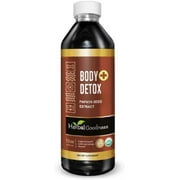 Body Detox Plus 12fl.oz, Natural Colon Cleanser, Kidney, Liver & Gut Supplement for Men & Women, Papaya Seed, Semillas de Papaya - Herbal Goodness