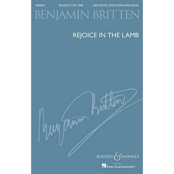 Rejoice in the Lamb, Op. 30: (1943), (Paperback)
