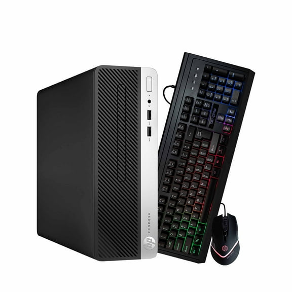 Restored HP ProDesk 400 G6 Desktop PC, Intel Core i5 3.2GHz, 16GB RAM, 250GB NVMe   500GB SSD, Win 11 Pro, WiFi, BT, Gaming KBM – Blair Tech (Refurbished)
